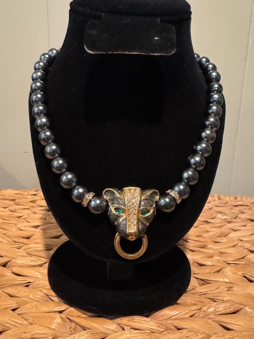 Vintage Kenneth Jay Lane KJL for Avon “Duchess of Windsor” Jaguar Necklace